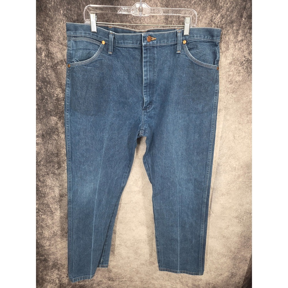 Vtg Wrangler 13MWZ Jeans Mens 40 X 30 Blue Relaxed Fit Cowboy Cut Measures 38x30